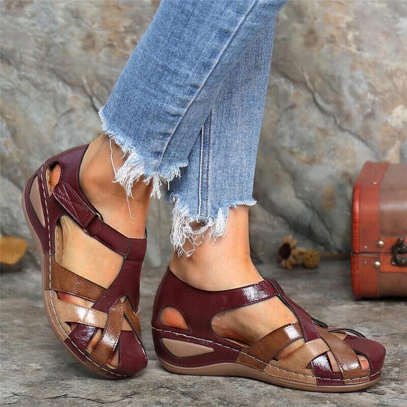 Alma | Sandalias Con Tira Cruzada – Estilo Vintage y Femenino