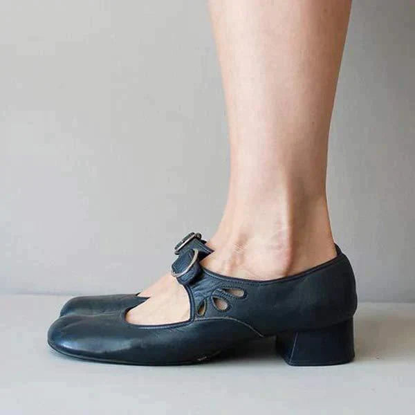 Séraphine | Skor med rem för kvinnor – Retro- och elegant stil