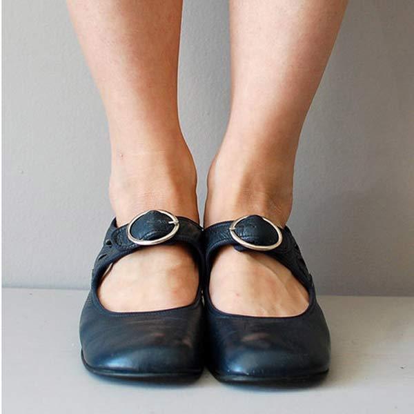 Séraphine | Skor med rem för kvinnor – Retro- och elegant stil