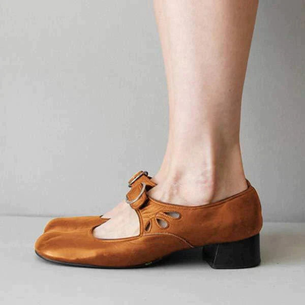Séraphine | Skor med rem för kvinnor – Retro- och elegant stil