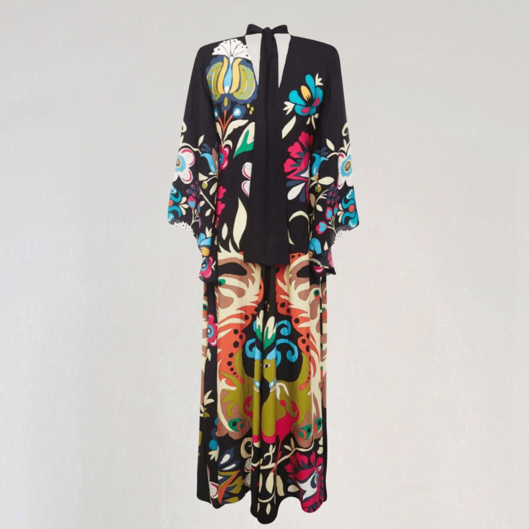 Djamila | Sukienka Maxi Kaftan Boho – Elegancka, Luźna i Płynna