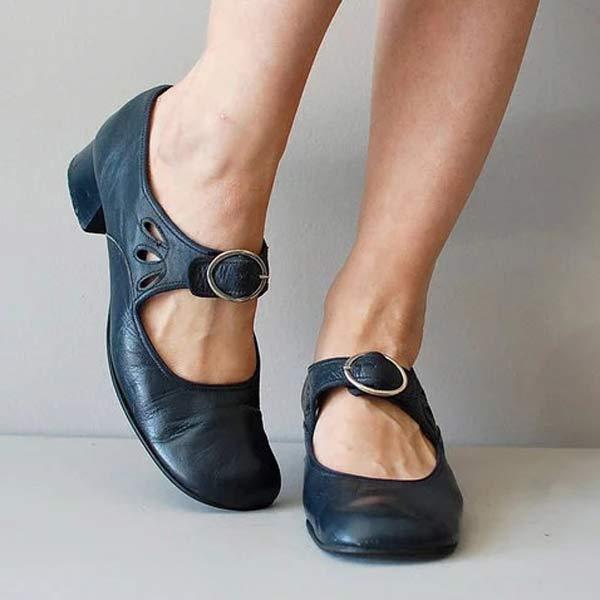 Séraphine | Skor med rem för kvinnor – Retro- och elegant stil