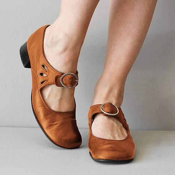 Séraphine | Skor med rem för kvinnor – Retro- och elegant stil