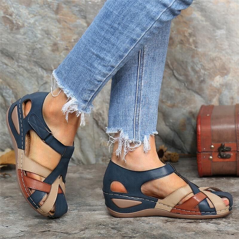 Alma | Sandalias Con Tira Cruzada – Estilo Vintage y Femenino