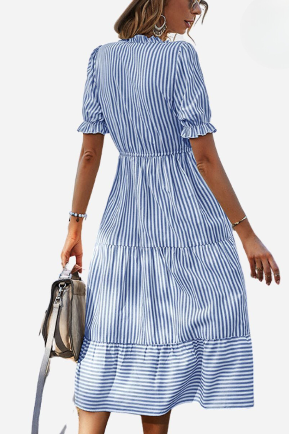 Freja | Sukienka Boho Chic w Paski