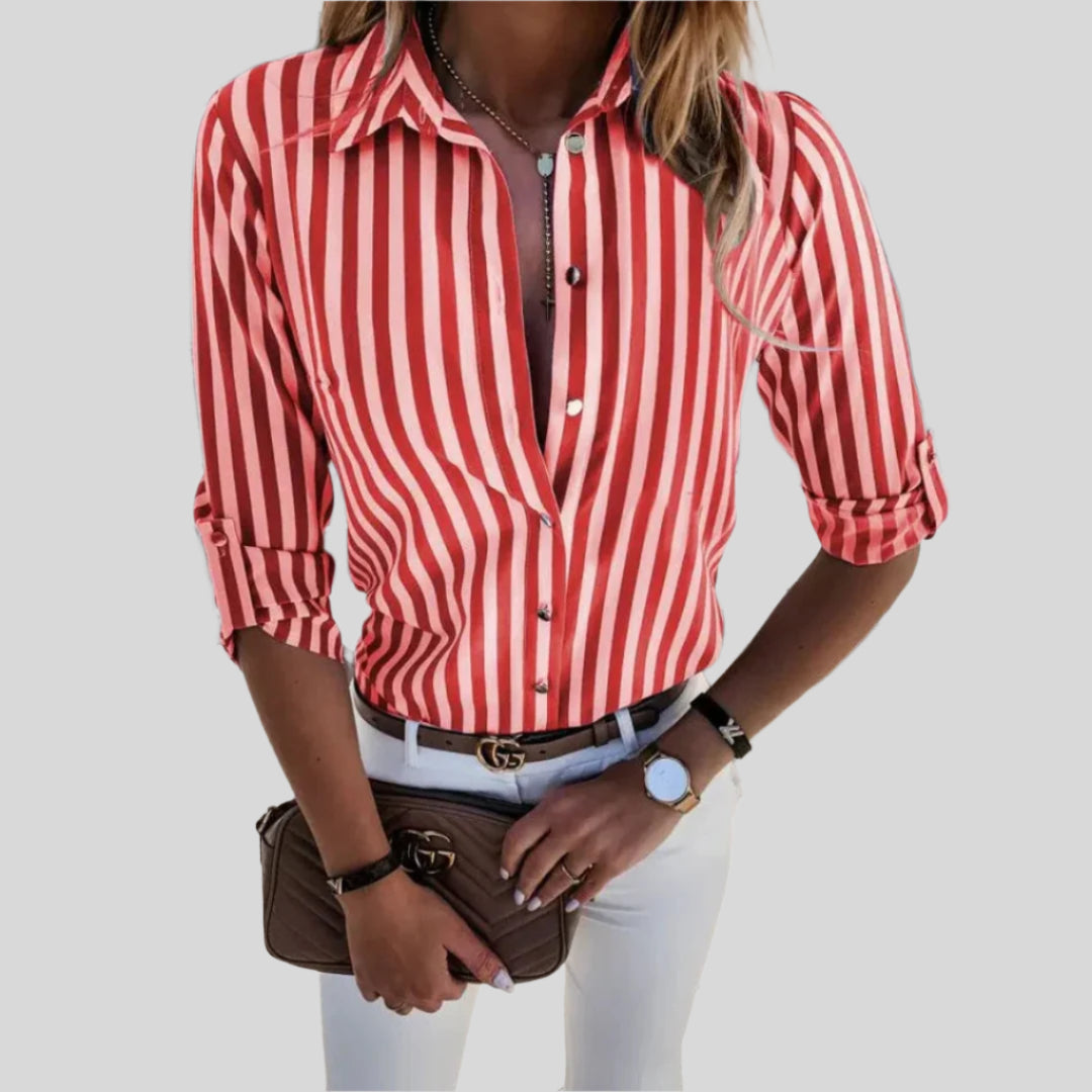 Slimane | Chic und leichte gestreifte Hemd