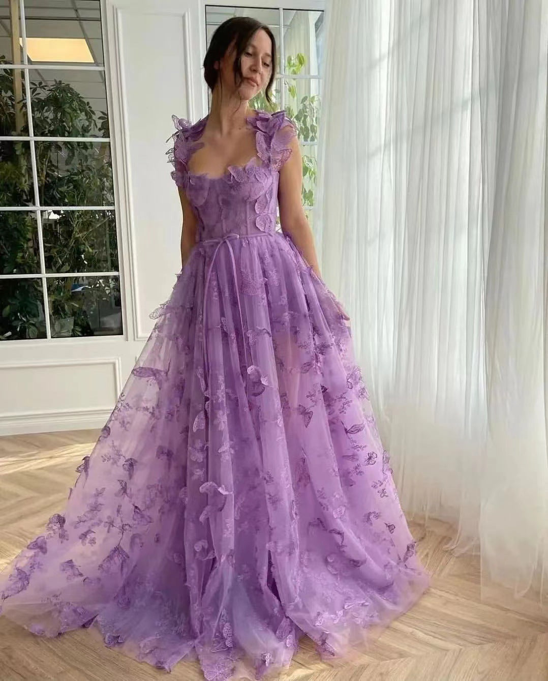 Henriette | Vestido de ceremonia mujer – Volantes y elegancia