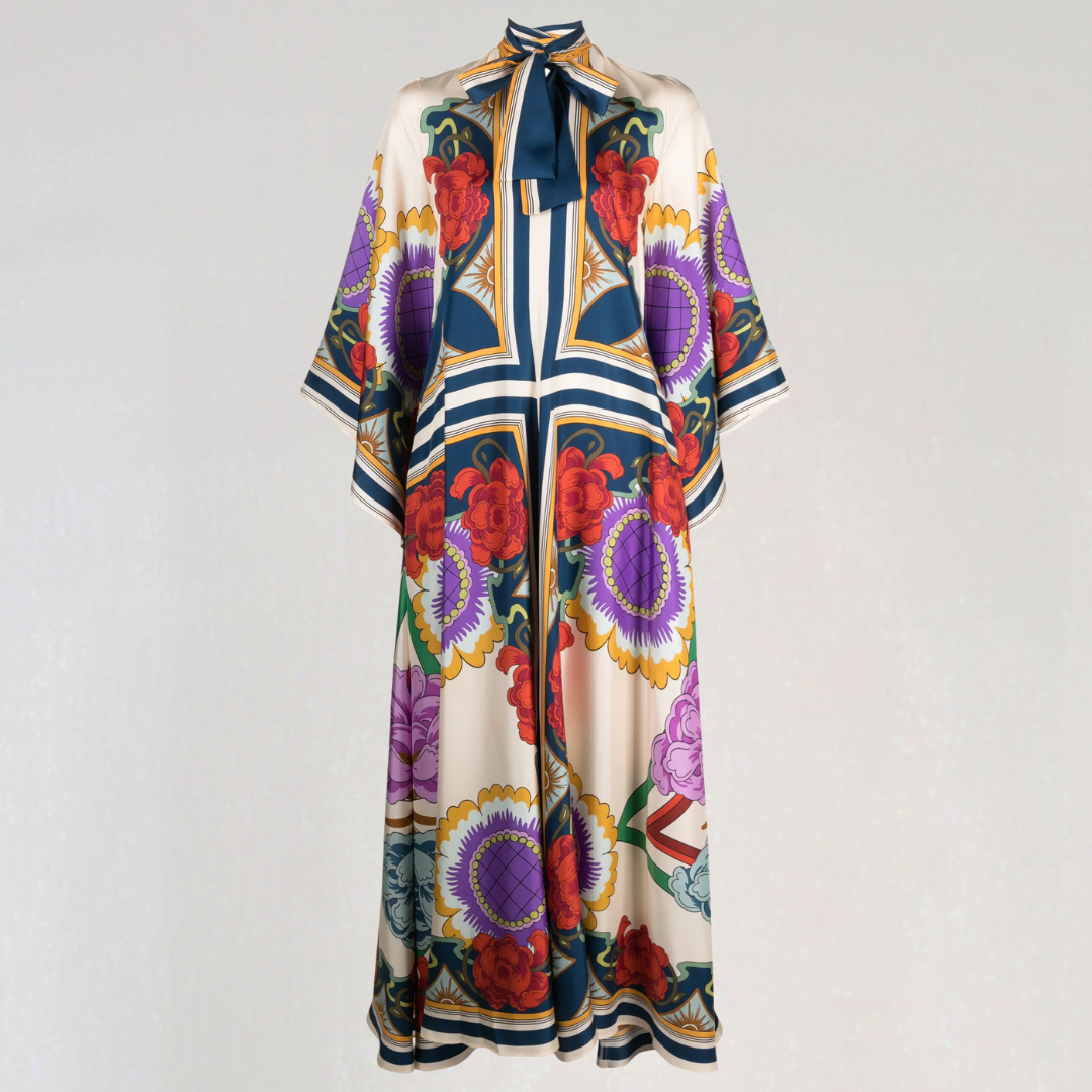 Djamila | Sukienka Maxi Kaftan Boho – Elegancka, Luźna i Płynna