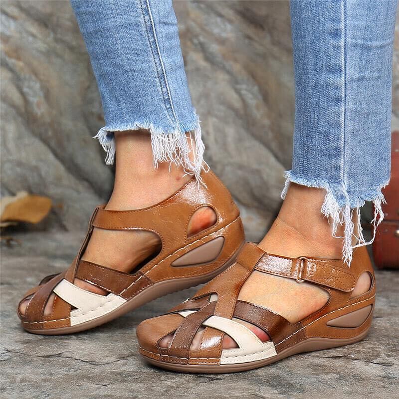 Alma | Sandalias Con Tira Cruzada – Estilo Vintage y Femenino