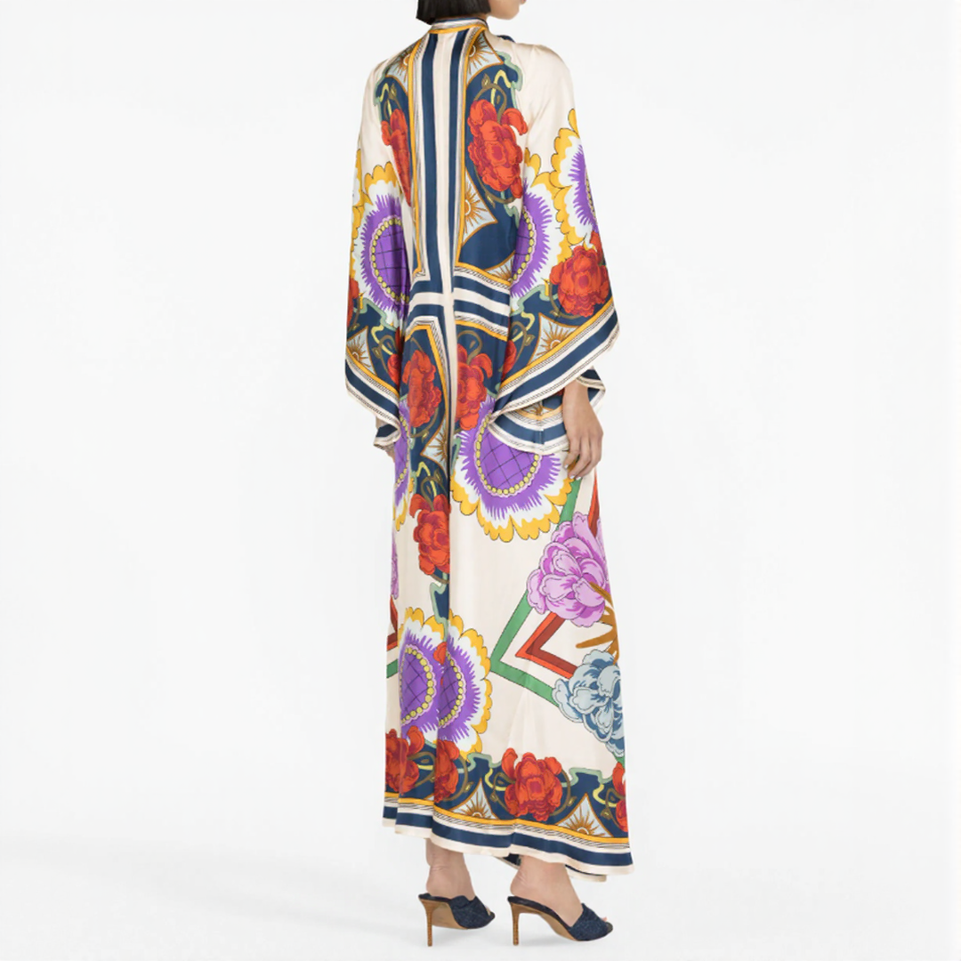 Djamila | Sukienka Maxi Kaftan Boho – Elegancka, Luźna i Płynna
