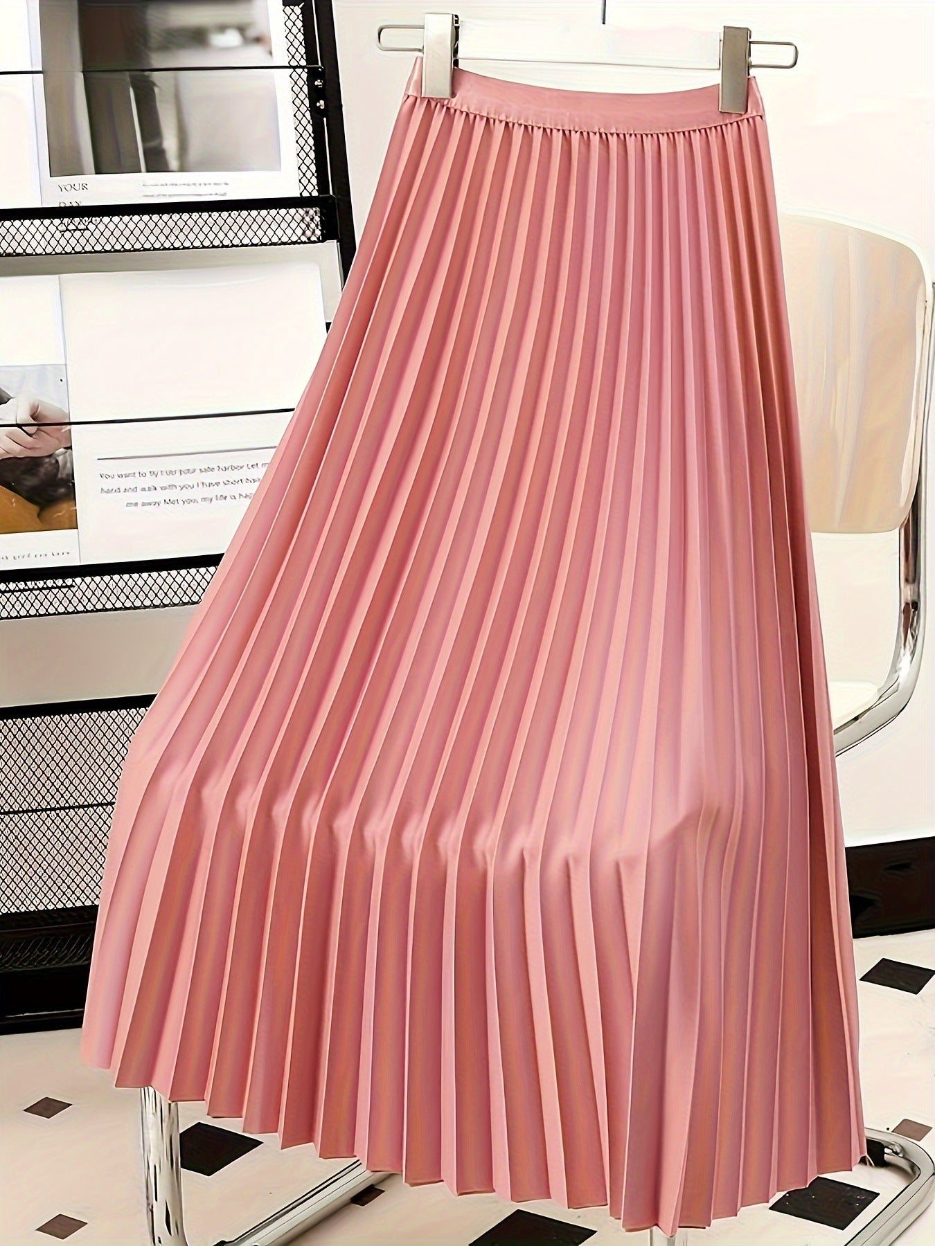 Céline | Plisseret Nederdel med Høj Talje – Elegance og Sublimeret Silhuet