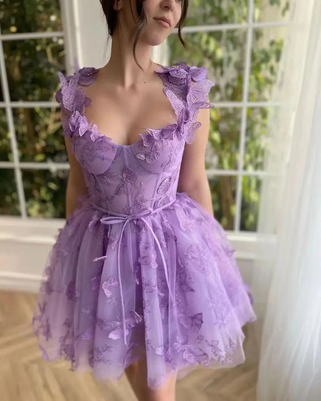Henriette | Vestido de ceremonia mujer – Volantes y elegancia