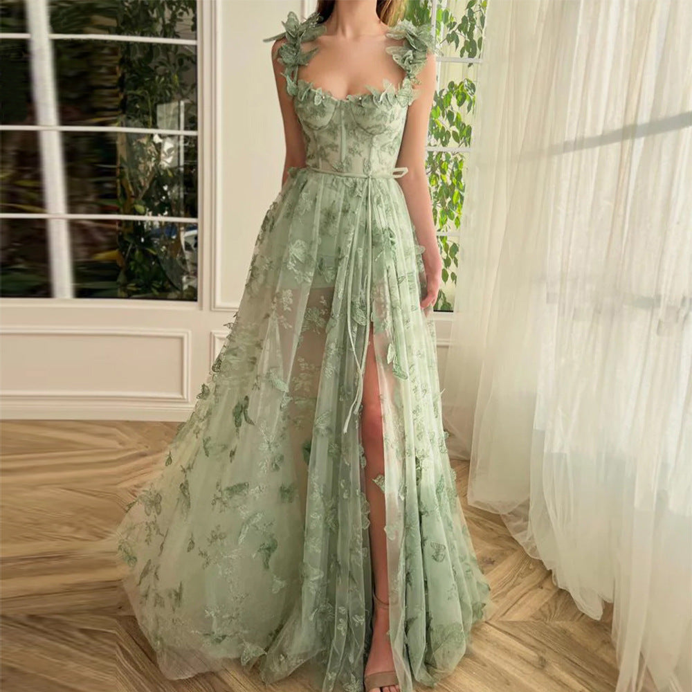 Henriette | Vestido de ceremonia mujer – Volantes y elegancia