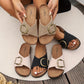Flora | Sandales À Boucle Large – Style Décontracté Pour L'Été