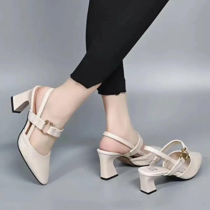 Sabine | Open-Toed Heels – Elegant and Sophisticated 