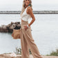 Sandra | Pantalon Palazzo – Talie Înaltă Și Eleganță Fluidă 