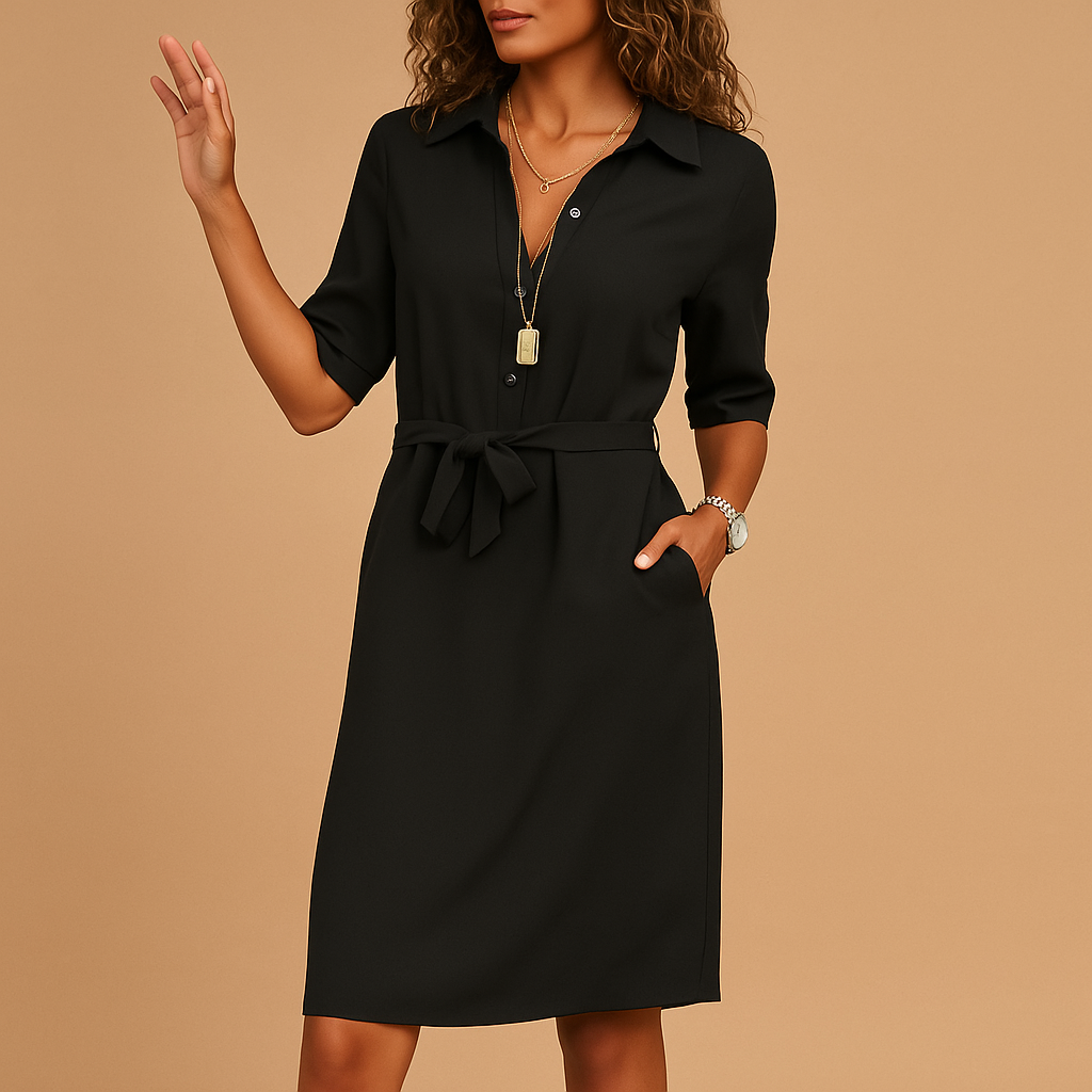 Violeta | Elegante und vielseitige Hemdbluse mit Gürtel 