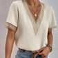 Émilienne | T-shirt V-hals Sommerbrise 