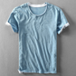 Fabio | T-shirt a Collo Rotondo e Maniche con Orli Visibili 