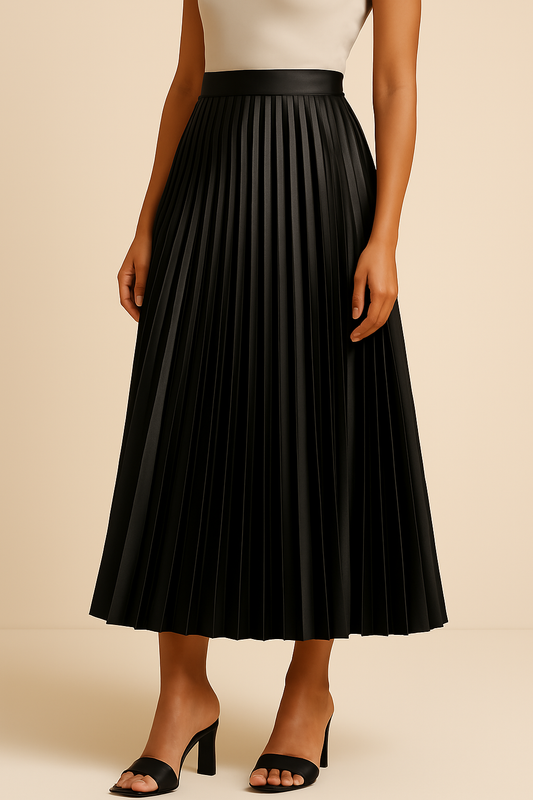 Céline | Hochtaillierte Plisseerock – Eleganz und sublimierte Silhouette 