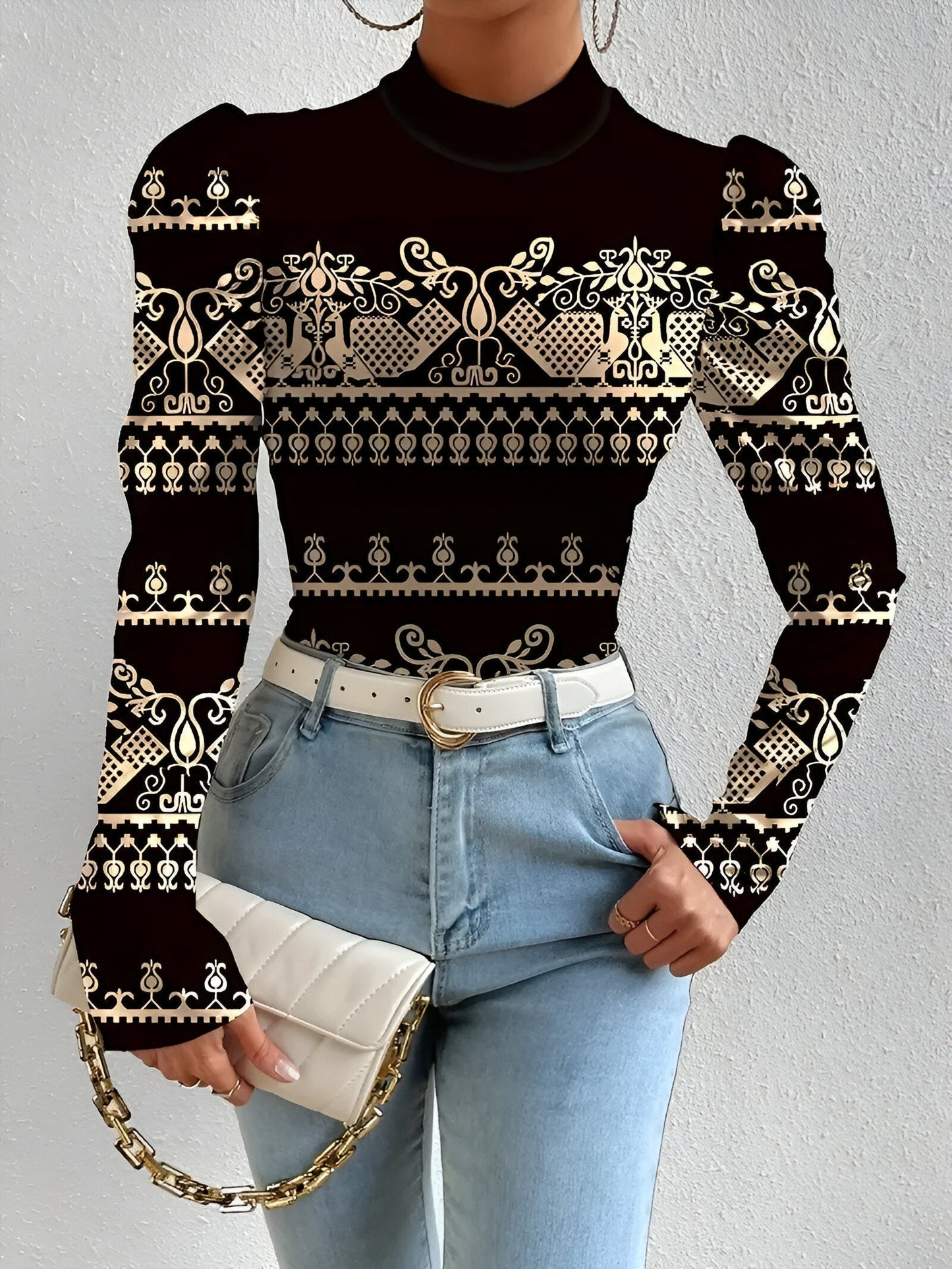 Élisa | Blouse Délicate À Imprimé Floral – Finesse Et Modernité