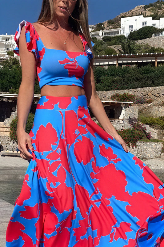 Joana | Ensemble Fleuri – Oberteil und Rock für einen sonnigen Stil 