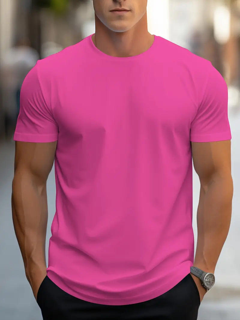 Ewen | Fitted T-shirt with Round Neck Short Sleeves 