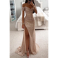 Eugénia | Robe Longue À Fente – Classe Et Scintillante