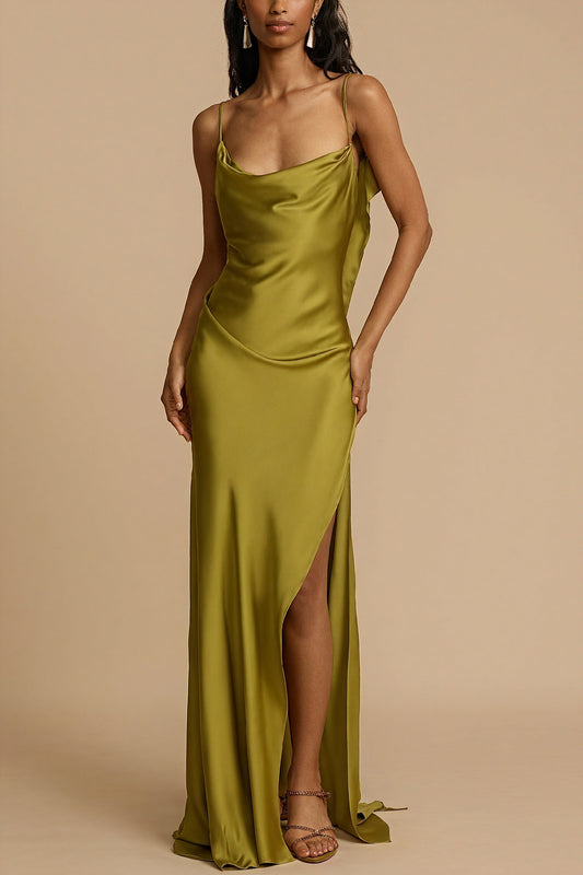 Josiane | Vestido Largo Fluido – Fenda Elegante y Estilo Femenino 