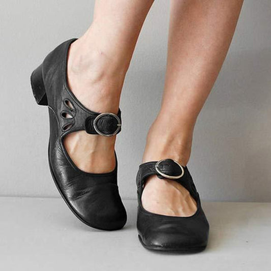 Séraphine | Sko med ankelrem for kvinner – Retro- og elegant stil 
