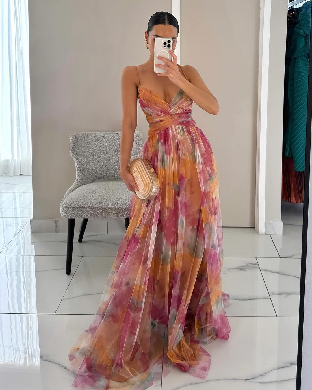 Samira | Dlouhá Letní Šaty – Květinová Čerstvost a Romantický Styl 
