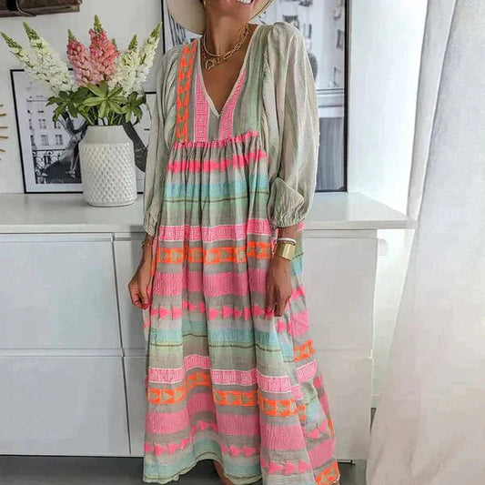 Yamina | Volná dámská šaty – Letní vzhled a přirozená elegance 