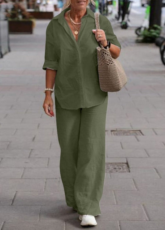 Léana | Insieme Chic Casual – Linee Pure e Comfort Assicurato 