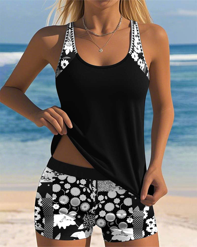 Samira | Insieme Spiaggia Donna - Stile Floreale 