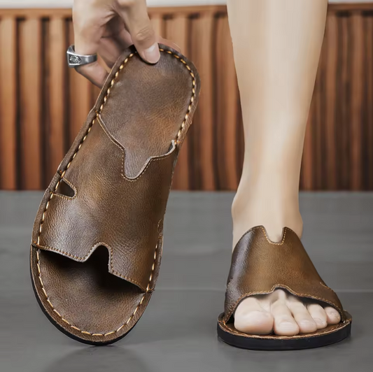Lucas|Leder Sandalen Komfort für sicheres leichtes Gehen 